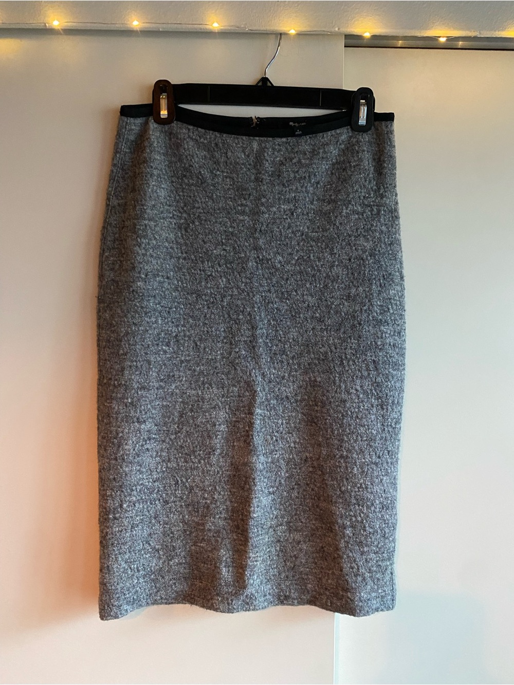 Madewell Gray Tweed Wool Pencil Skirt Size 4
